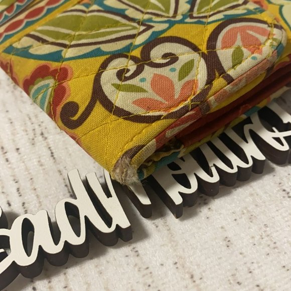 Vintage Vera Bradley Provencal Fall 2012 Trifold Magnetic Close Clutch Wallet - Picture 9 of 11